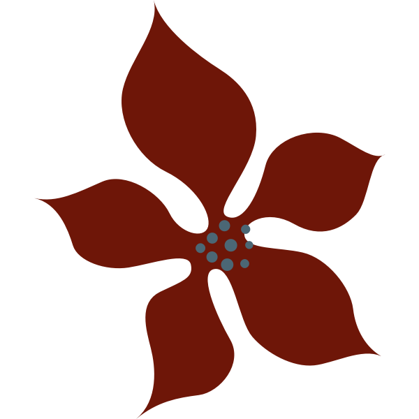 SVG Red Flower