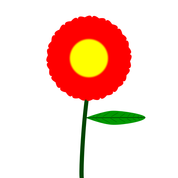 SVG Red flower