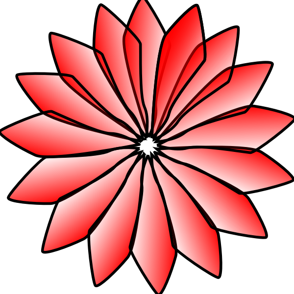 SVG Red Flower