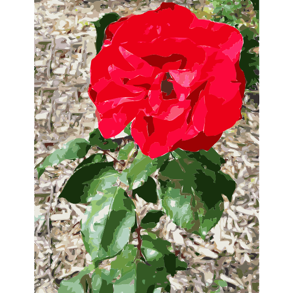 SVG Red Flower 2015053159
