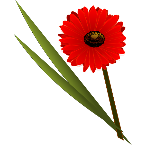 SVG Red flower symbol
