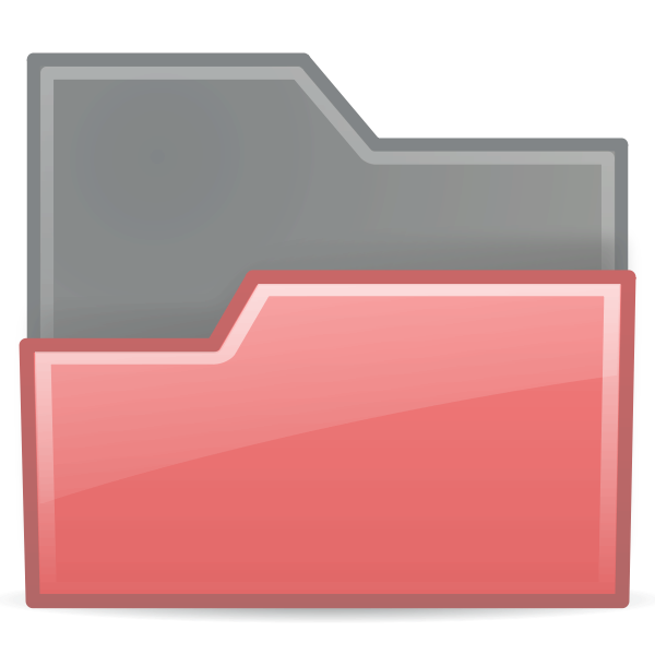 SVG Red folder