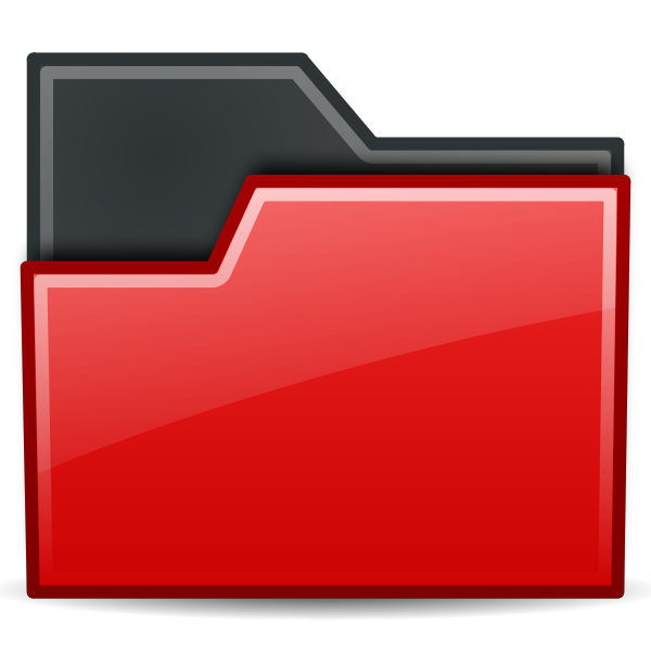 SVG Red folder image