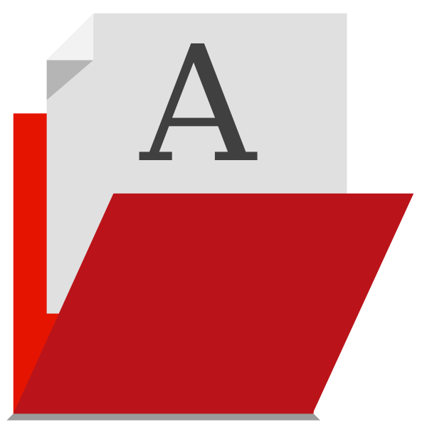 SVG Red folder vector image