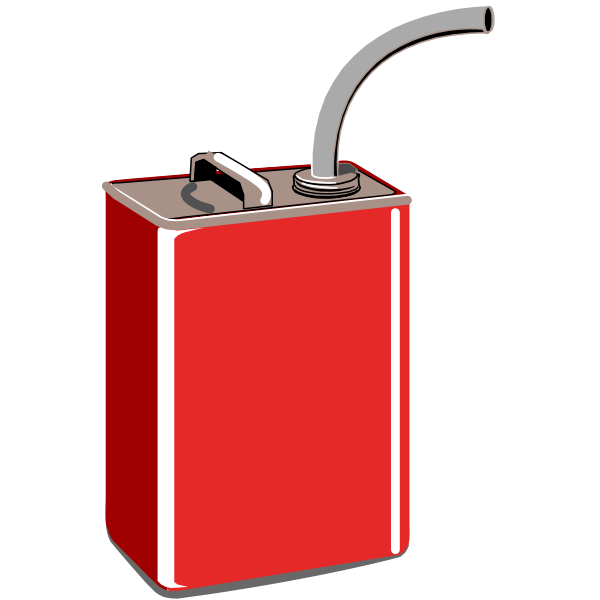 SVG red gas can