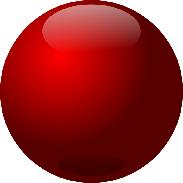 SVG Red glass ball