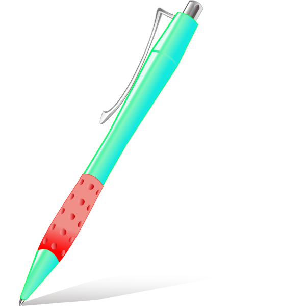 SVG Red glossy pen vector image