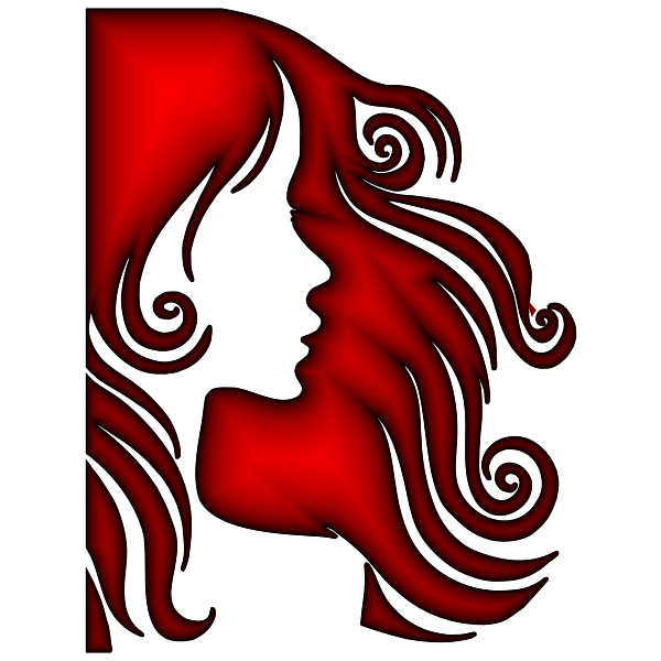 SVG Red-haired female