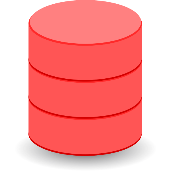SVG Red hard disk
