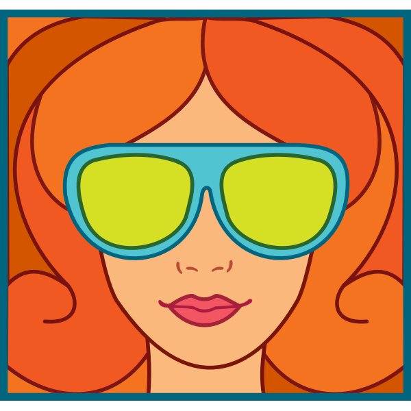 SVG Red-head girl