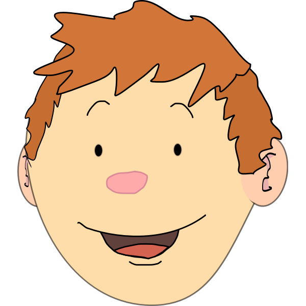 SVG Red-headed boy