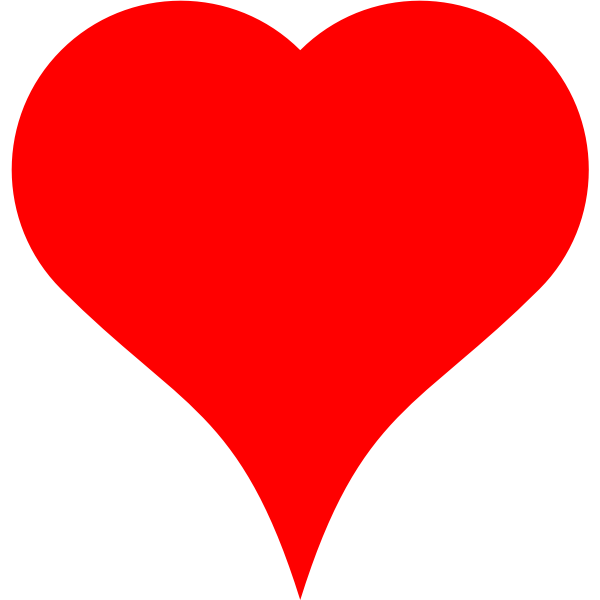 SVG Red heart clip art