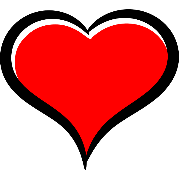 SVG Red heart symbol
