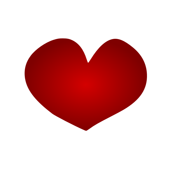 SVG Red heart vector image