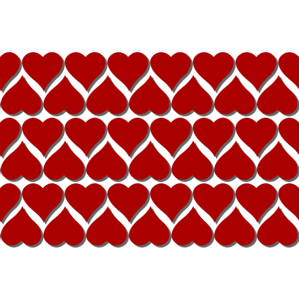 SVG Red hearts pattern