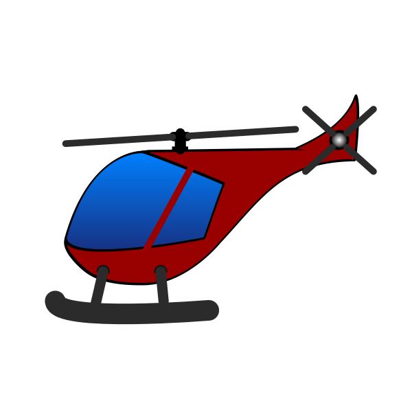 SVG Red helicopter