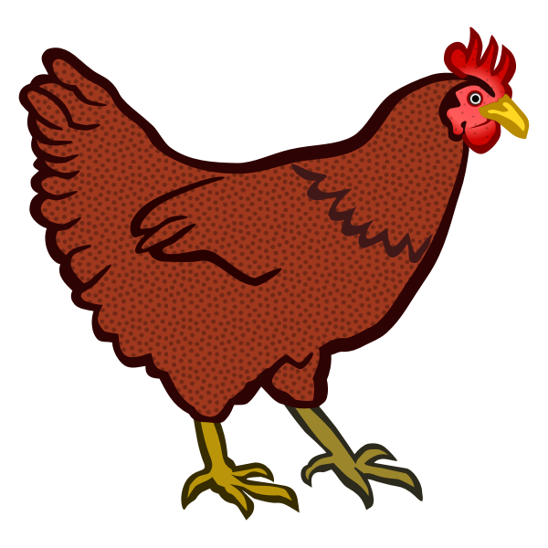 SVG Red hen