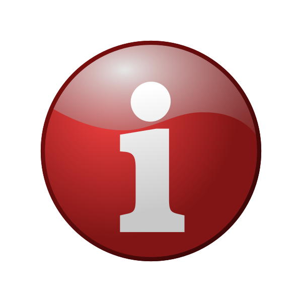 SVG Red inforrmation vector icon