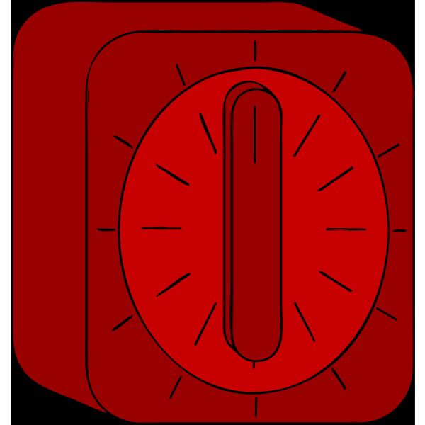 SVG Red kitchen timer