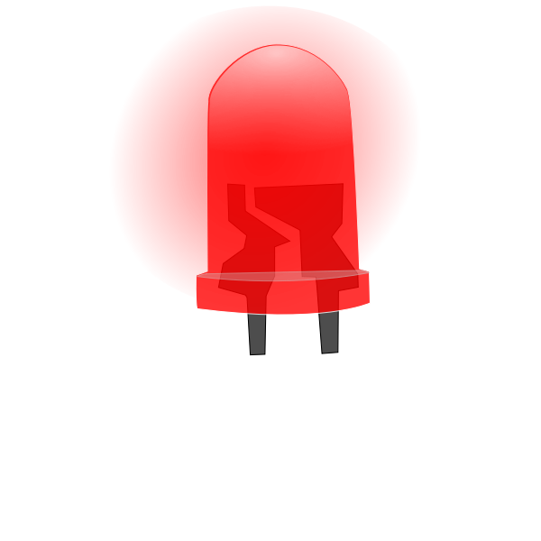 SVG Red LED lamp image
