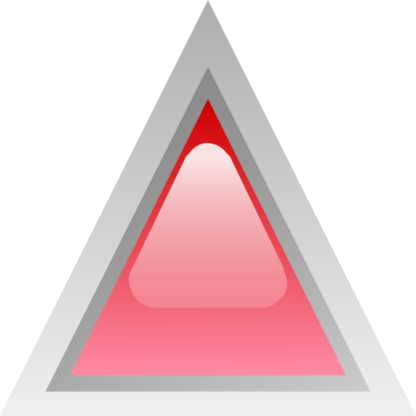 SVG Red led triangle vector image