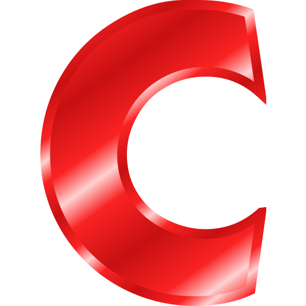 SVG Red letter 039039C039039