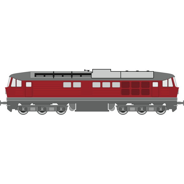 SVG Red locomotive