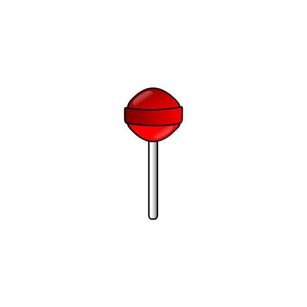 SVG Red lollipop vector clip art