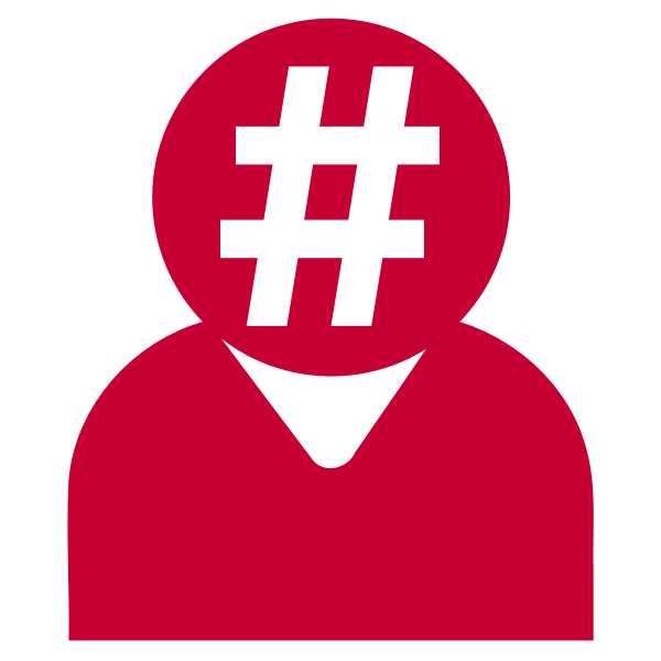 SVG Red matrix master avatar vector illustration