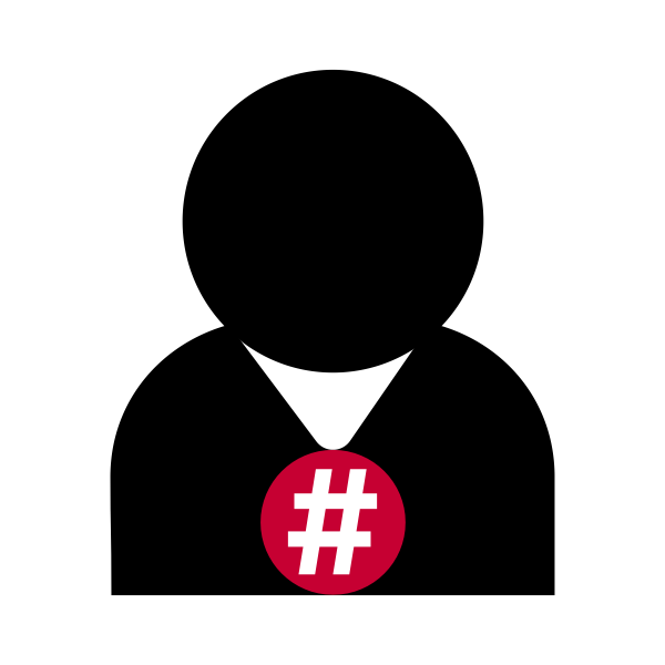 SVG Red matrix profile avatar vector image