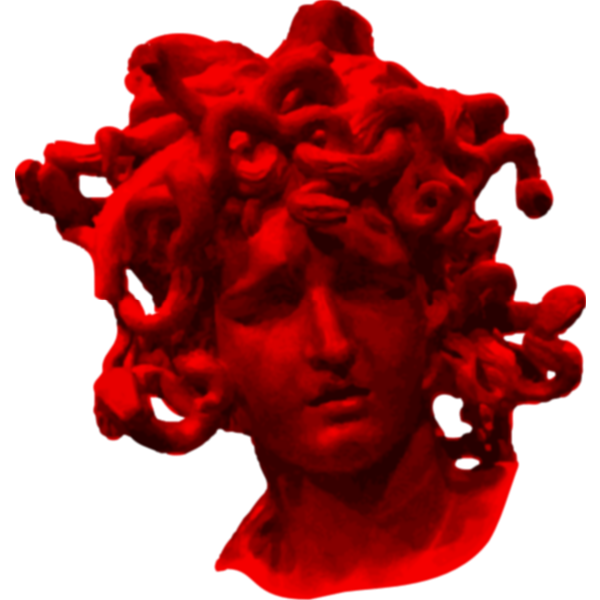 SVG Red Medusa039s head