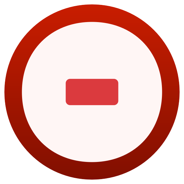SVG Red minus icon