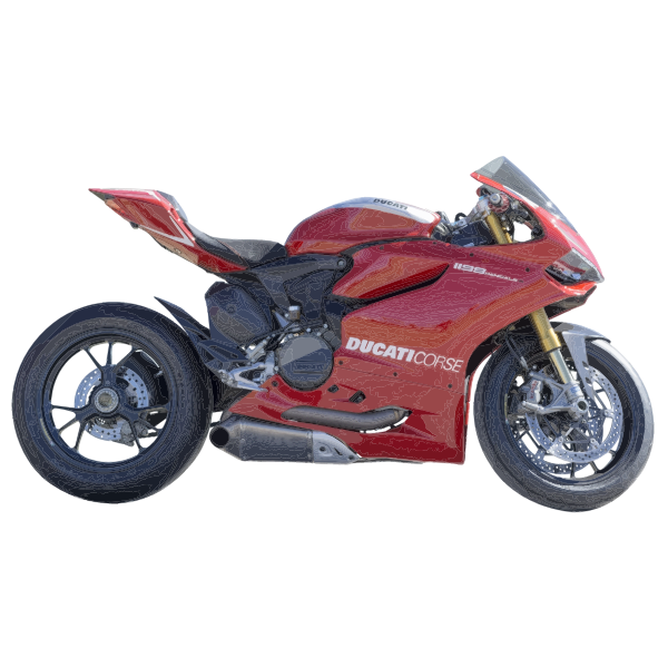 SVG Red motorcycle
