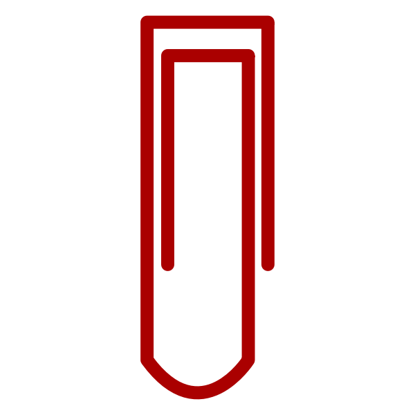 SVG Red paper clip