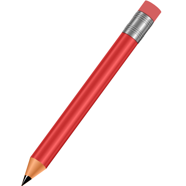 SVG Red pencil vector image