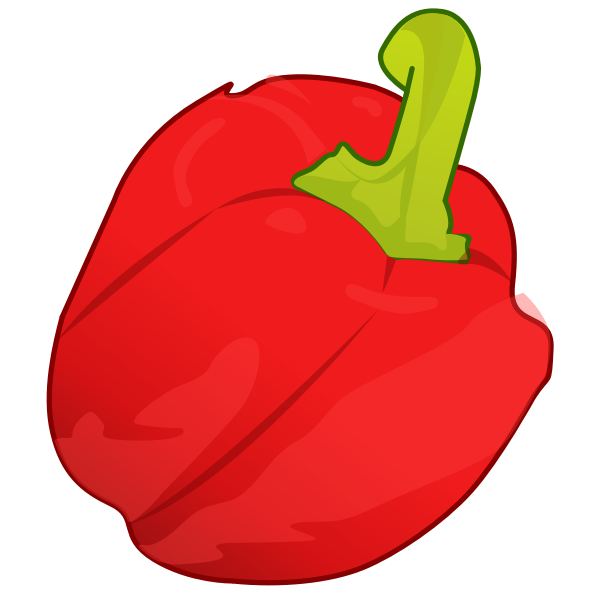 SVG Red pepper vector image
