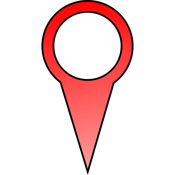 SVG Red pin vector image