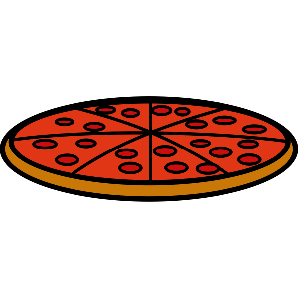 SVG Red pizza icon
