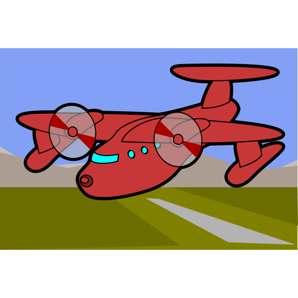 SVG Red Plane