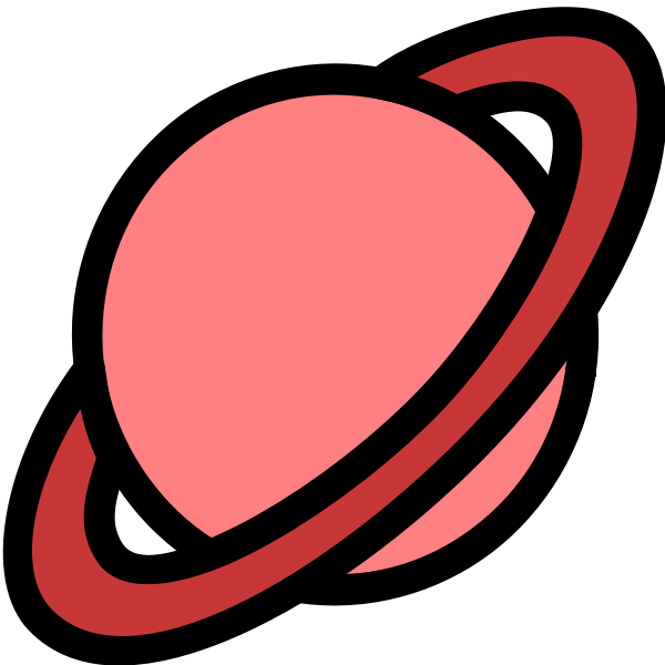 SVG Red planet icon