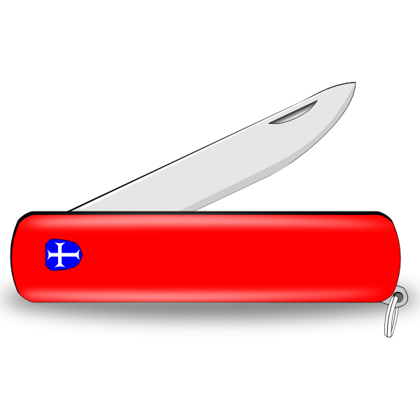 SVG Red pocket knife