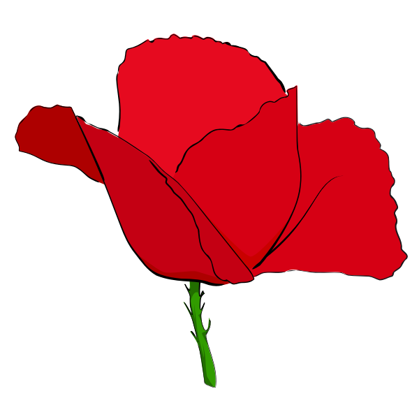 SVG Red poppy