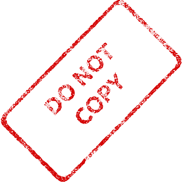 SVG Red quotDo not copyquot Stamp vector image
