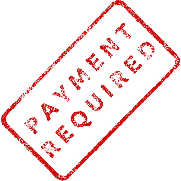 SVG Red quotPayment requiredquot Stamp vector drawing