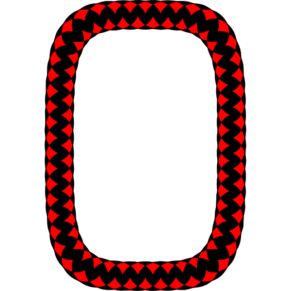 SVG Red rectangular frame