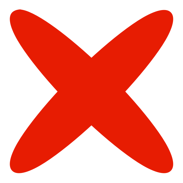 SVG Red remove symbol
