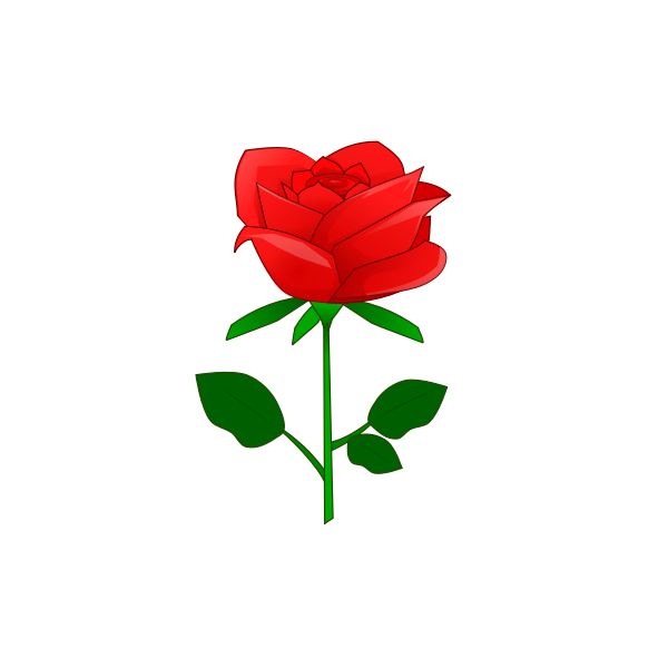 SVG Red rose