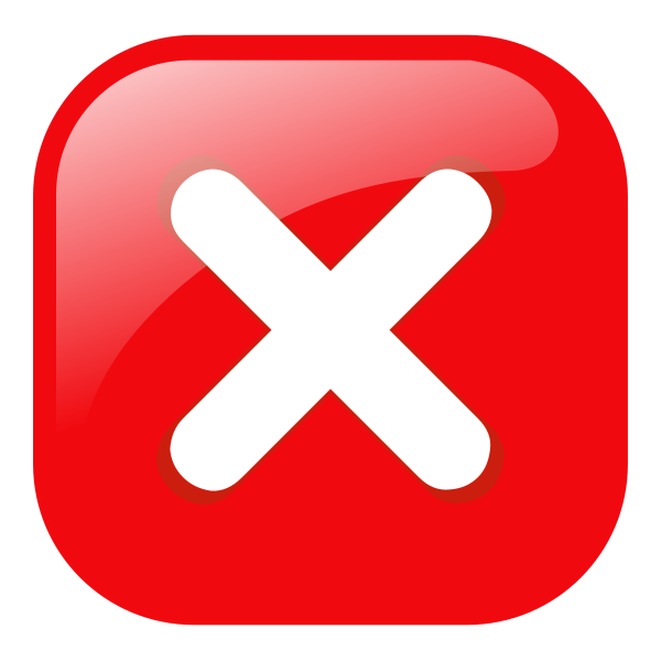 SVG Red round error warning vector icon