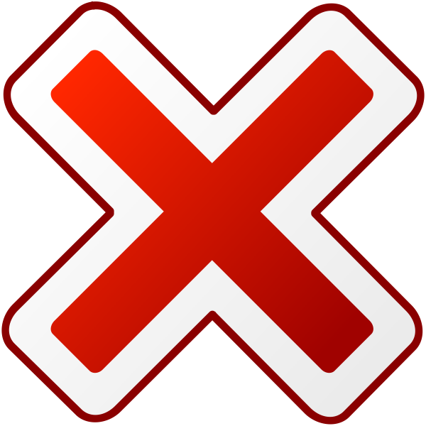SVG Red round error warning vector icon