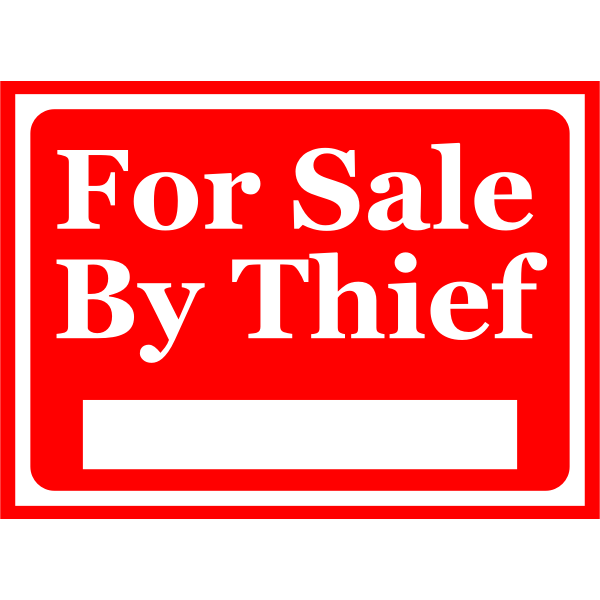 SVG Red sale sign